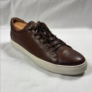Blackstone Brown Leather Sneakers